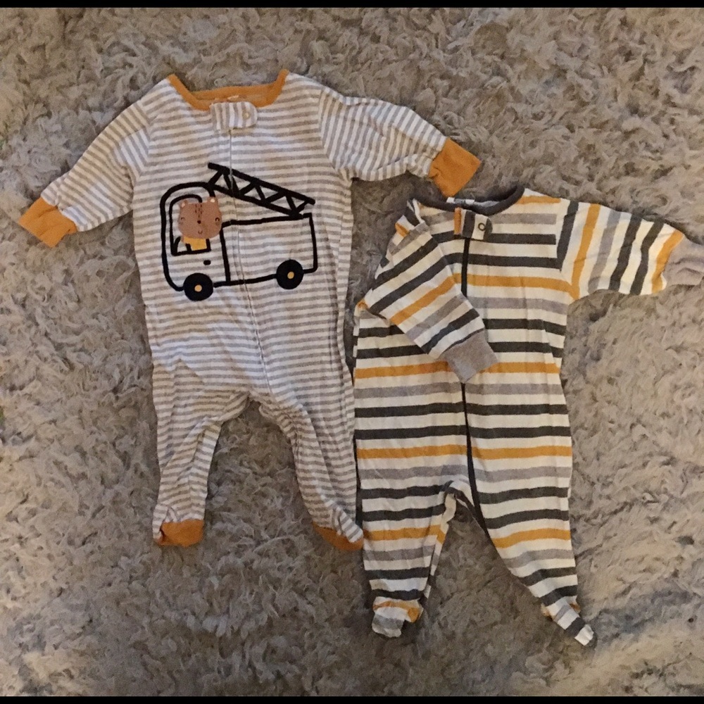 Set of 3 footie PJs | Gerber | 0-3m